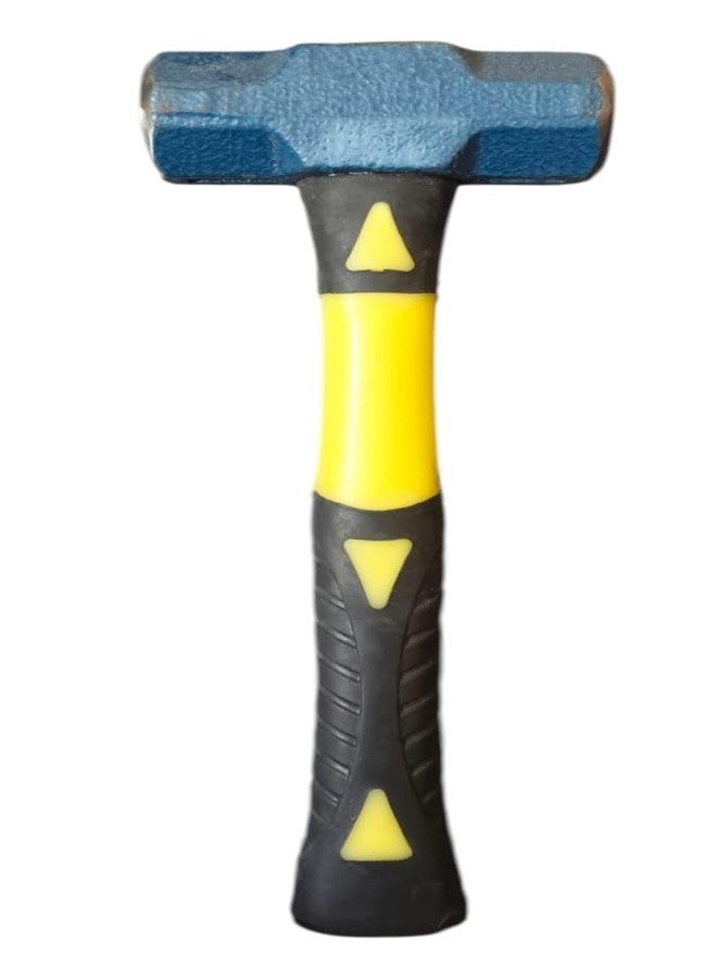 First Connect Sledge Hammer with Fiber Handle | Heavy Duty Forged Steel Head | Anti-Slip Shockproof Grip | Professional Hammer for Construction, Demolition & Carpentry Work (1, 1.5 LB) - Image 1